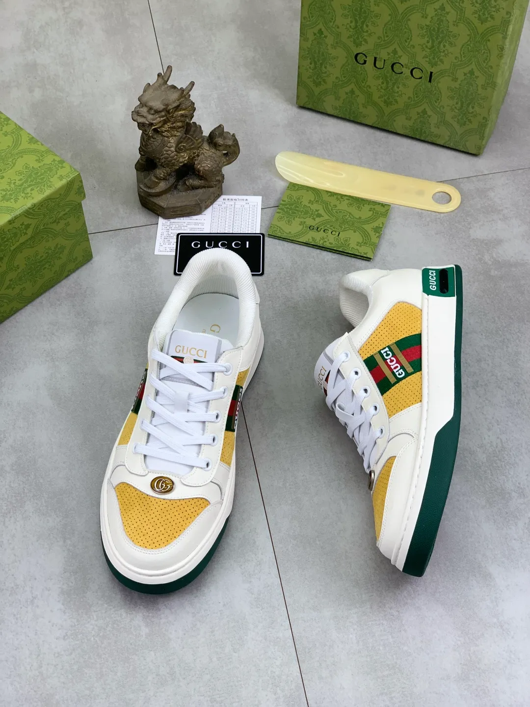 Men's shoes 💰P420💰 [New model] (GUCCI) official website's latest 🎁🎁casual and fashionable men's shoes 👟, hot style 💥 style is simple and elegant, exclusive for trendy men. Unique official website's latest brand double G elements 👑Original Gucci decoration, fashionable and generous, the fabric is original frosted calfskin ✅Fully imported first-layer pigskin lining, the official website specifies wear-resistant, lightweight original rubber casual outsole, the classic model is taken in kind at the counter🎬38-44 (45 46 customized) 3️⃣ colors available